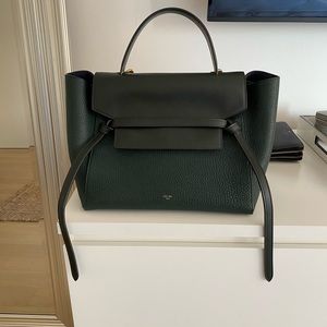 Celine Small Belt Bag Hunter Green